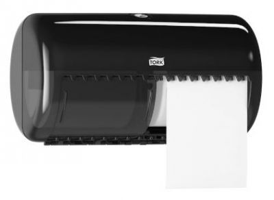 TORK DISPENSER CARTA IGIENICA DOPPIO ROTOLINO NERO